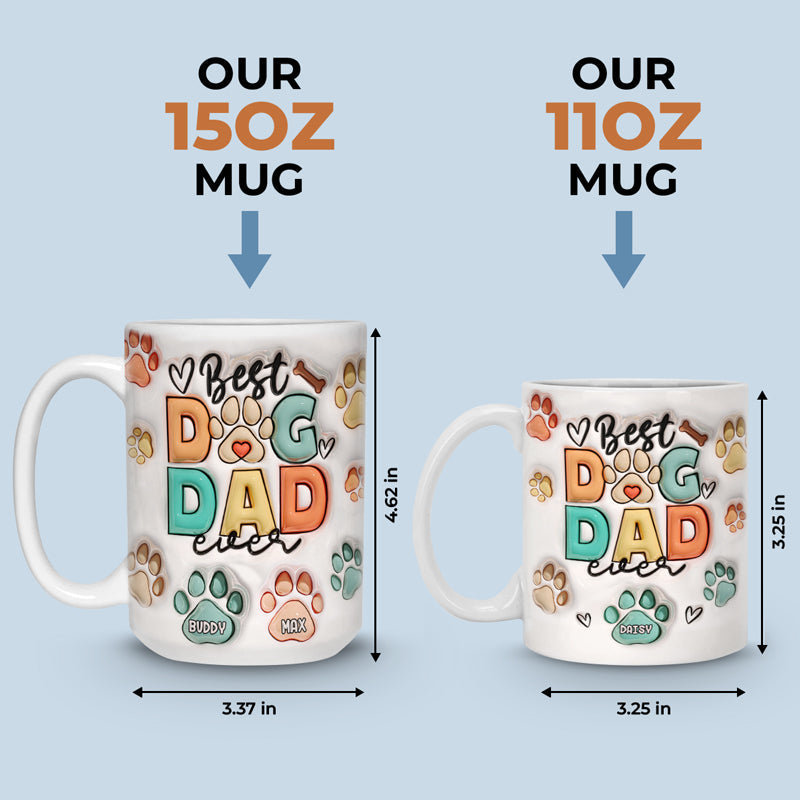 Eat Drink And Be Merry - Dog & Cat Personalized Custom 3D Inflated Effect Printed Mug - Christmas Gift For Pet Owners, Pet Lovers