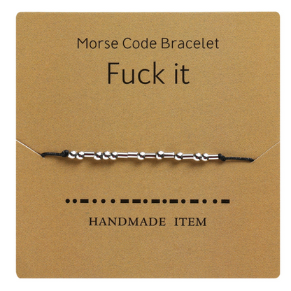 Morse Code Couple Bracelet