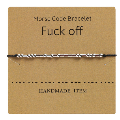 Morse Code Couple Bracelet